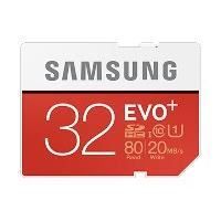 SAMSUNG  EVO+ MB-SC32D - Carte m&eacute;moire flash - 32 Go - UHS Class 1 / Class10 - SDHC UHS-I 