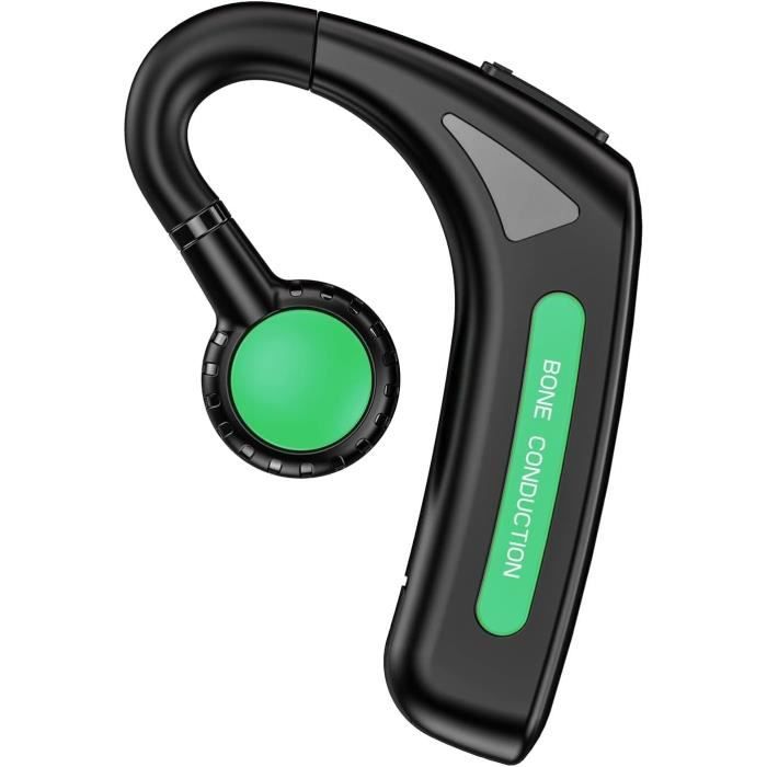 Casque Conduction Osseuse Bluetooth 5.4 - Oreille Ouverte - IPX5 Étanche - 8h Autonomie - Pour Sport