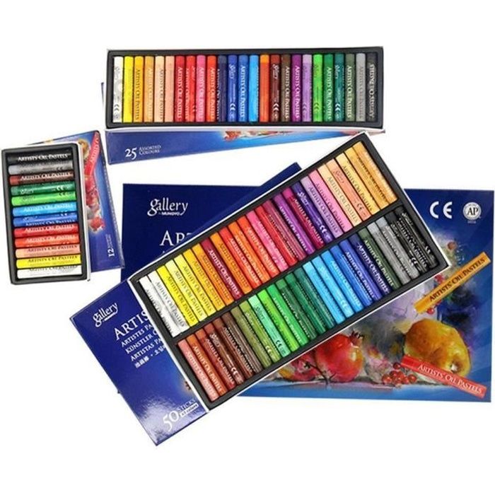 50 couleurs Pastel à l'huile pour artiste étudiant Graffiti doux Pastel