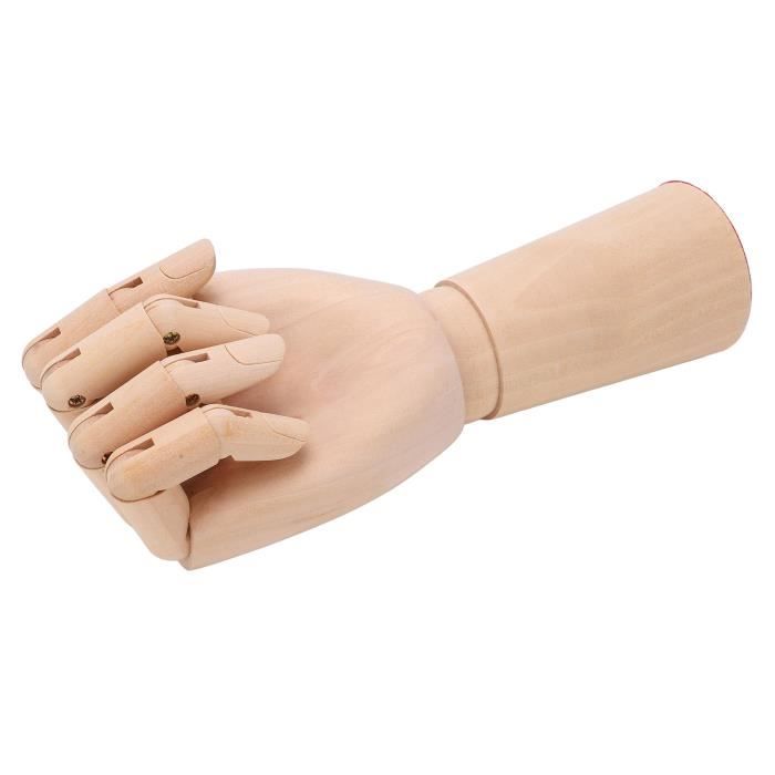 Main De Mannequin Articulée 1:1 PVC Pour Dessin Peinture - Modèle Main Mobile Avec Base