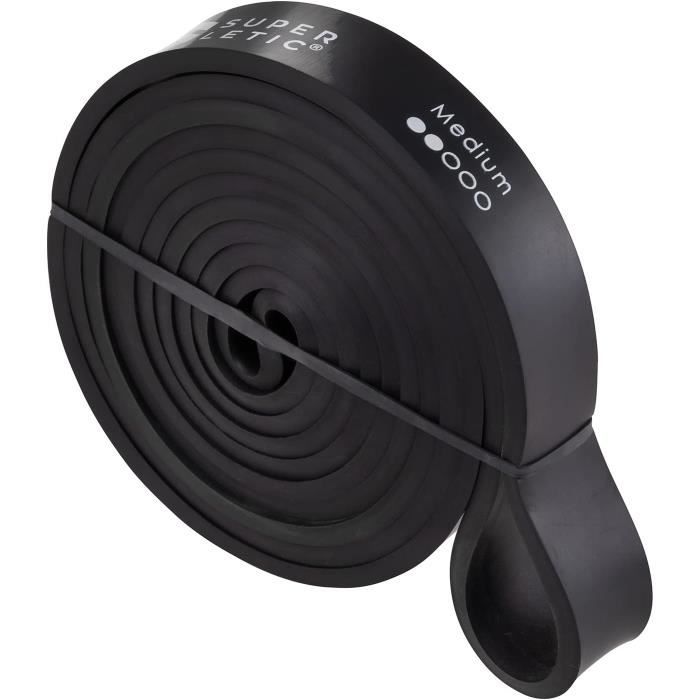 SUPERLETIC Powerbands - 5 Bandes De Résistance Fitness (rouge à Bleu) + Guide D'entraînement