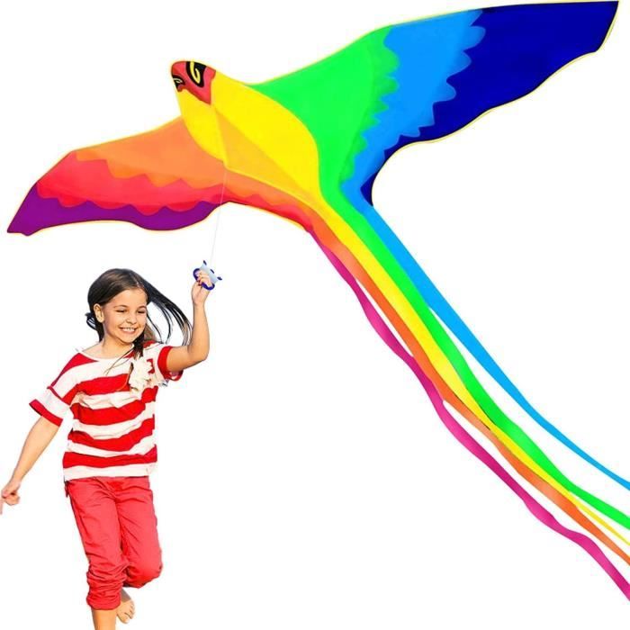 Cerf-volant HONBO Dragon Géant 142x168 Cm - Résistant, Queue Longue - Enfant Et Adulte