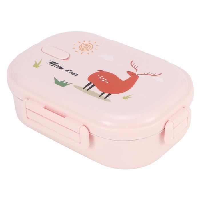 Boîte Bento Isotherme Acier Inoxydable 304 - 21,5x15x6,5 Cm, Compartiments, Anti-fuite, Avec Cuillère