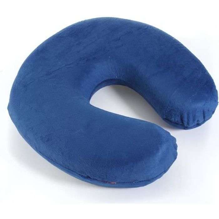 Coussin Oreiller Voyage Cale-nuque Cervical Tour Cou Voiture Train Pillow  Repose royal blue