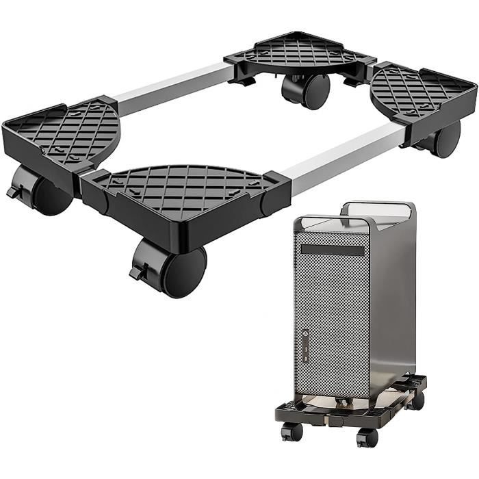 Rhitchy Support PC : Support De Bureau D'ordinateur Universel Réglable Avec 4 Roulettes Sous