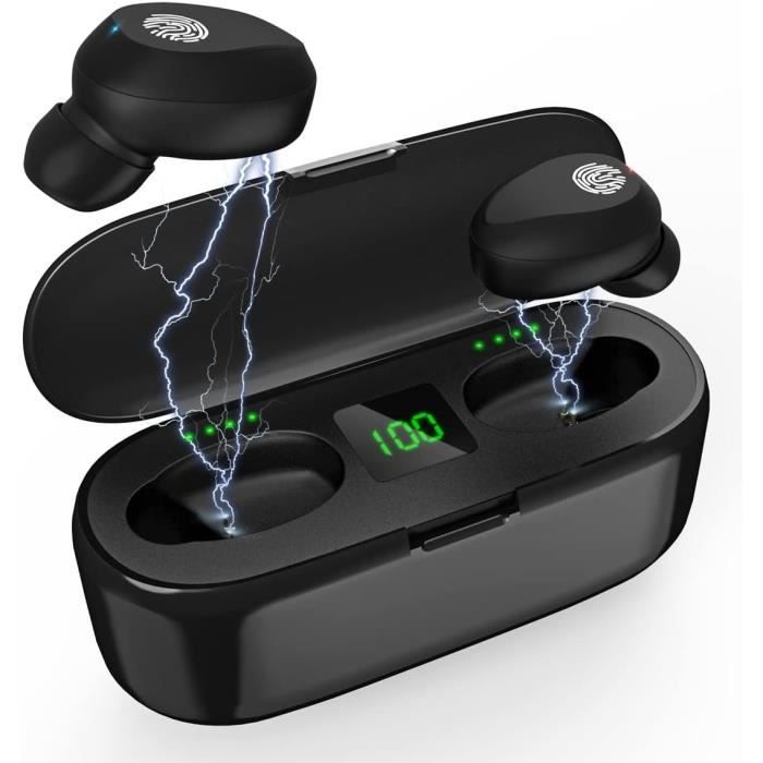 Casque Bluetooth - Bluetooth 5.0 - Sans Fil - Écouteurs Intra ...