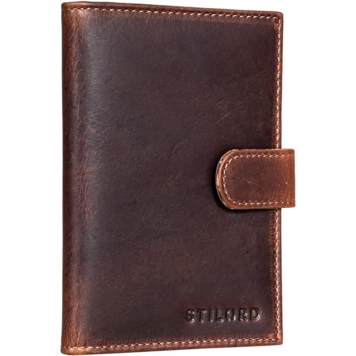 Portefeuille Airtag Porte-Documents Pilote Flevel V2 - Protection RFID Cuir Véritable étui Documents Aviation