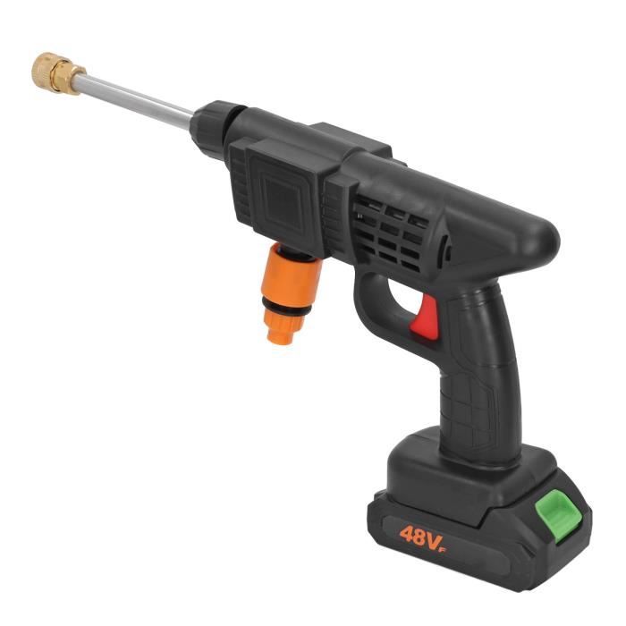 Nettoyeur Haute Pression sans Fil Max 90 Bar avec Buse Multi-pulvérisation 6 en 1, Tuyau de 5M, Lance D'extension, Outil de Nettoyage de Voiture en Plein Air pour Animaux de Compagnie et Jardin Nettoyeur Haute Pression sans Fil Max 90 Bar avec Buse Multi-pulvérisation 6 en 1, Tuyau de 5M, Lance D'extension, Outil de Nettoyage de Voiture en Plein Air pour Animaux de Compagnie et Jardin