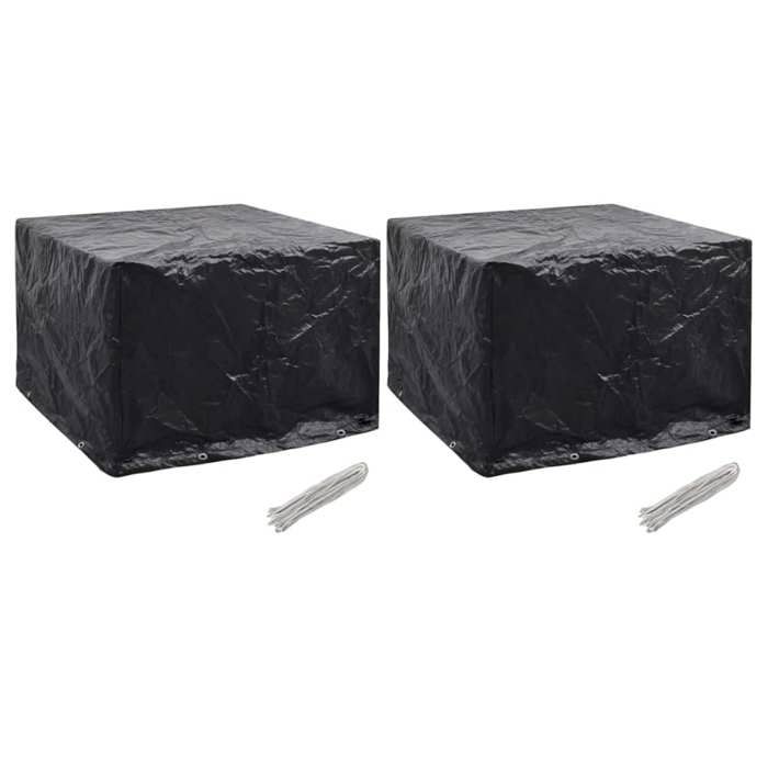 vidaXL Housses salon jardin 2 pcs