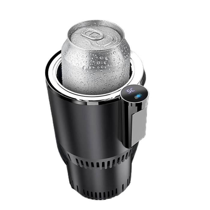 Tasse Réfrigérante Chauffante Voiture - VVIKIZY - 2 en 1 - LCD Intelligent - Métallique Doré - 378g