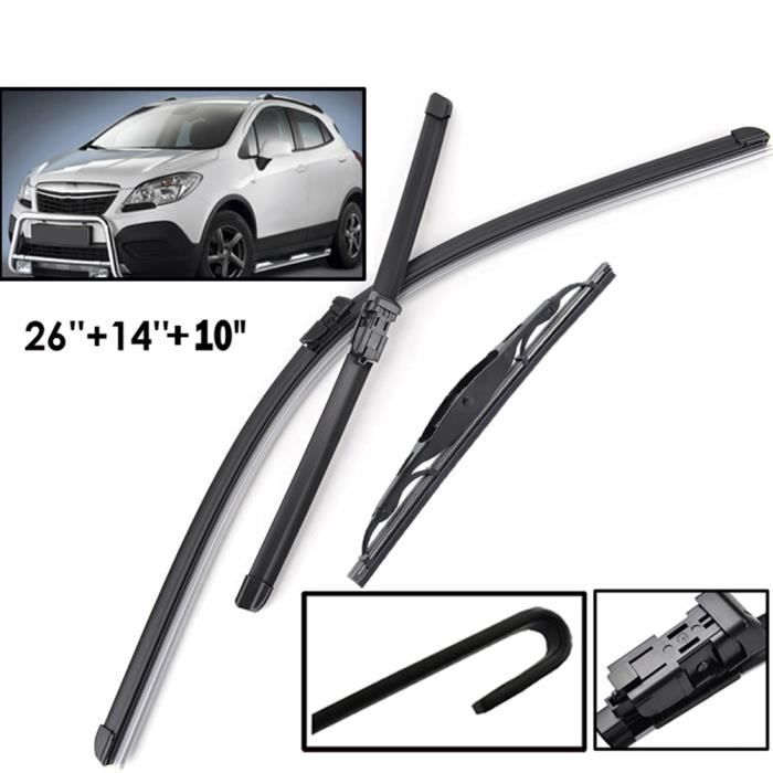 Lot de 3 Balais dessuie-glace avant + arrière Pour Opel Mokka 2012 2013 2014 2015 2016 2017 2018 2019 2020