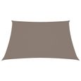 Voile toile d ombrage parasol tissu oxford carre 2,5 x 2,5 m taupe-1