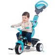 Tricycle évolutif SMOBY Baby Driver Confort Bleu - Activités d'éveil - Appuie-tête et canopy amovibles-1