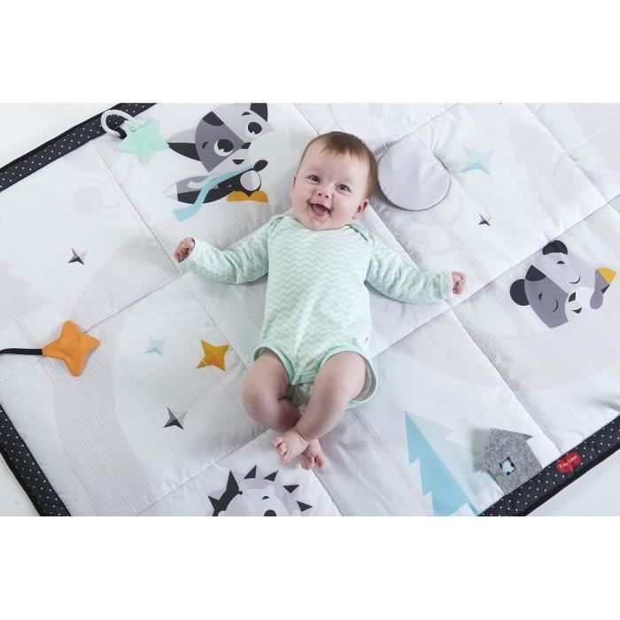 TAPIS TRESSÉ EN VELOURS - LULANDO - 80 x 80 cm, gris et rose, tapis bébé,  tapis de jeu, produit de haute qualité, velours - Cdiscount Jeux - Jouets