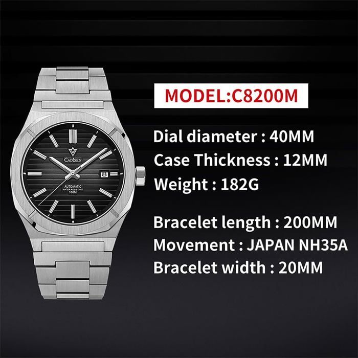 Montre Maserati Hommes TONSHEN Solaire Montre Bracelet Homme