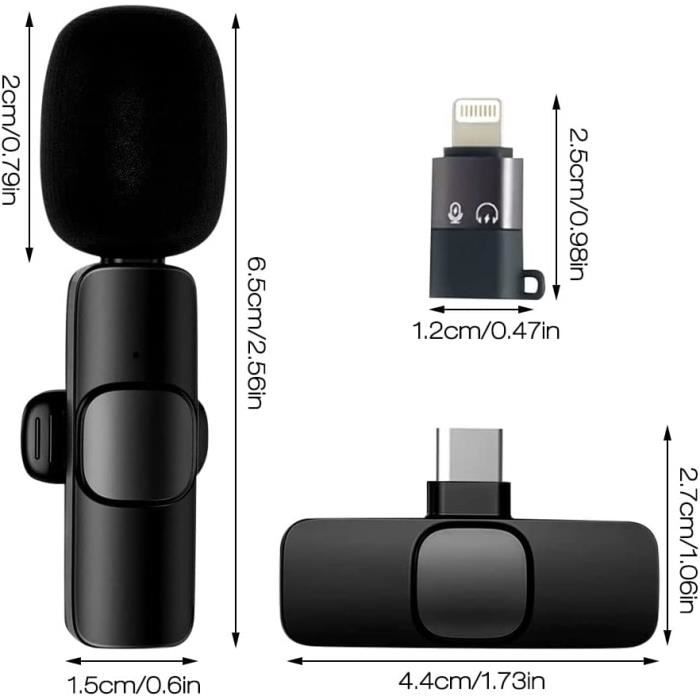 Micro-Cravate sans Fil, Mini-Micro-Cravate Bluetooth, Micro  d'enregistrement à condensateur omnidirectionnel sans Fil pour [710] -  Cdiscount TV Son Photo
