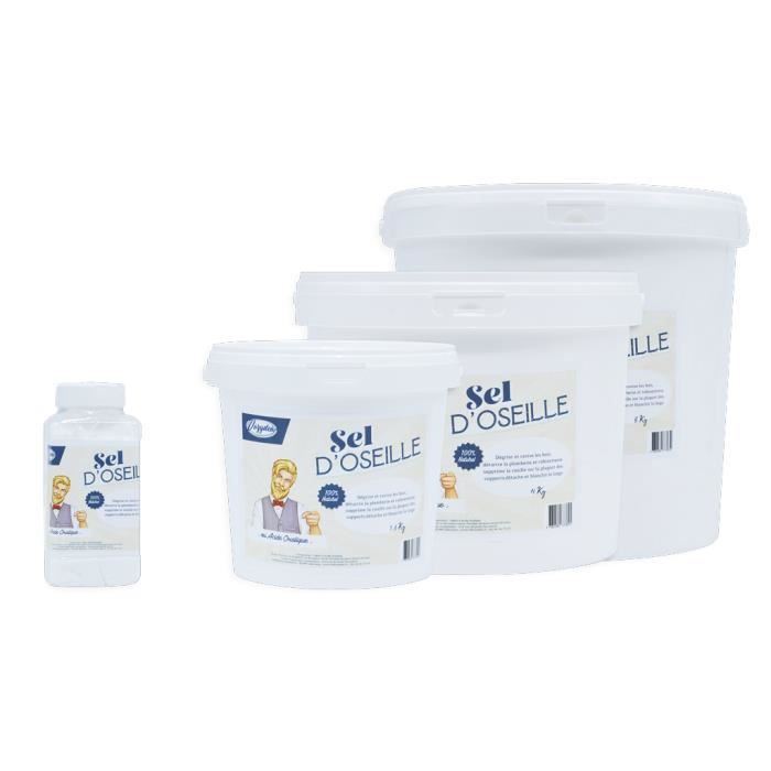 Sel d'Oseille / Acide Oxalique 800gr - Guide d'utilisation offert