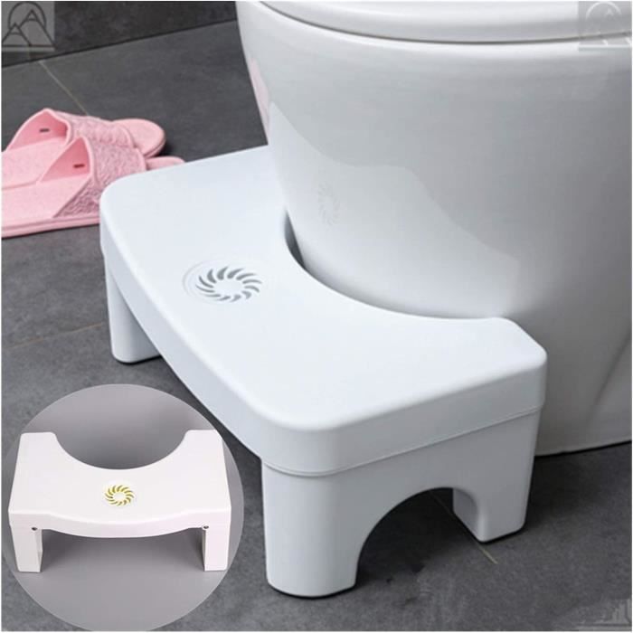 Qqmora Tabouret de pied de pot accroupi Tabouret de pot de toilette Qqmora Tabouret de pied de pot accroupi Tabouret de pot de toilette