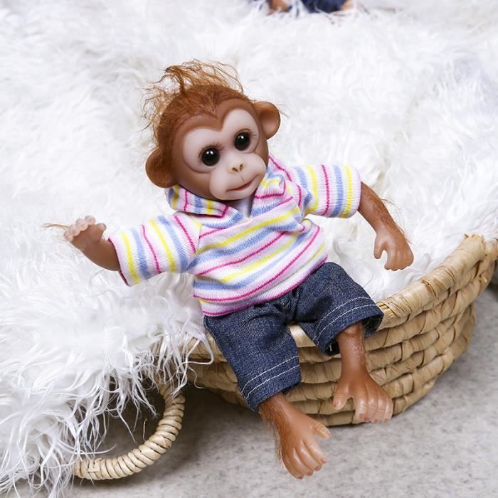 Acheter Poupée singe simulée de 50cm, poupée régénérée, jouet pour enfants