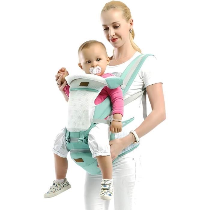 SONARIN Porte-bébé ergonomique avec Siège de Hanche/Pur coton, support de  tête, multiposition: dorsa - 10 IS