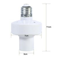 Douille Lumineuse Avec Télécommande - Pour Ampoule E27, Minuterie, Facile à Installer - Idéal Pour Plafond, Escalier, Salon - 10