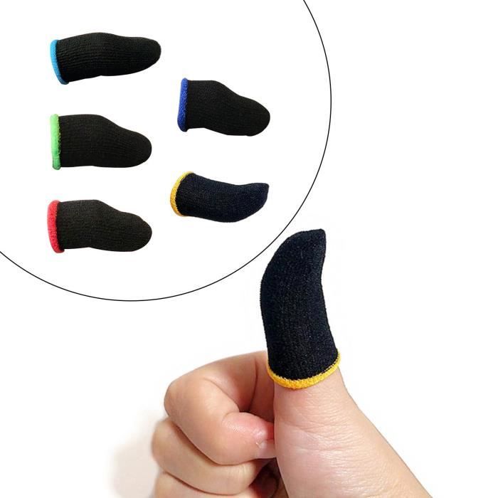AIEX 30 Pièces Gants de Doigt de Jeu Finger Sleeve, Couvre-Doigts sans  Couture Écran Tactile Fibre Argentée Haute Sensibilité Manchons Gant Gamer  Doigt Contrôleur Respirants pour Jeux Téléphoniques : : High-Tech