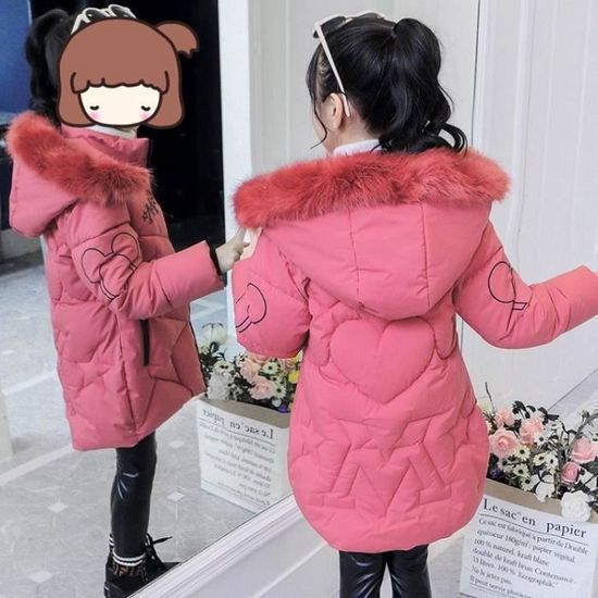 Doudoune Hiver Happy Cherry Pour Enfant – Rembourrée, Capuche Et Coupe-Vent Pour Garçons Et Filles