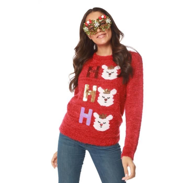 Pull de noel femme ho ho ho best sale