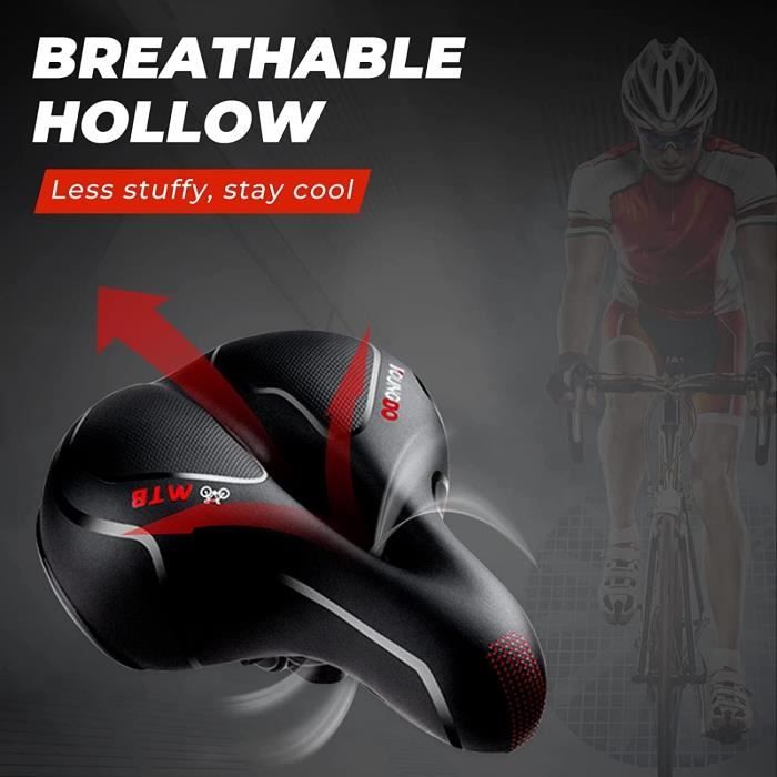 Selle Vélo Large Extra Confortable Avec Gel, Coussin Souple Pour Cruiser Et VTC (Neuf)