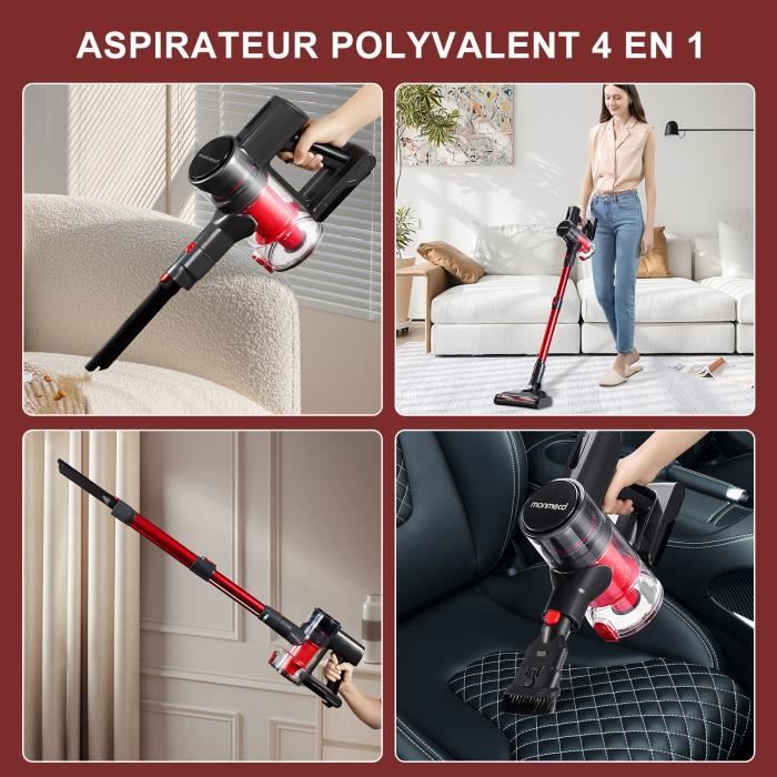 Aspirateur Balai sans Fil sans Sac Stanew-Multifonctions 4 en 1