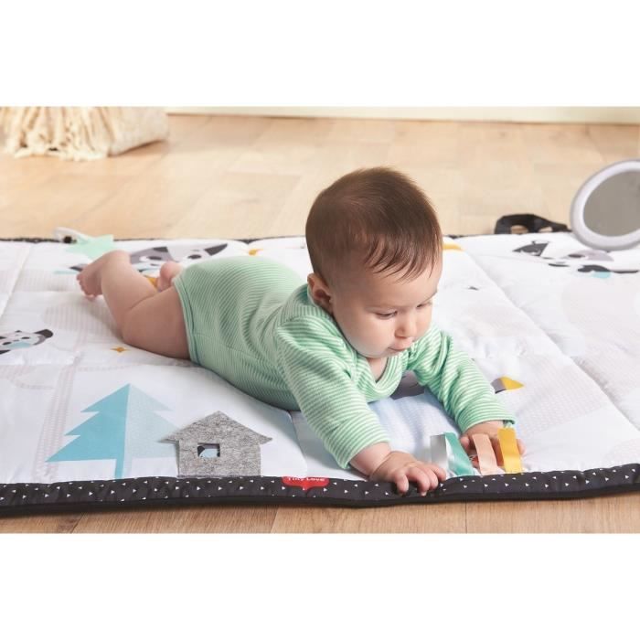 Tapis parc bébé patchwork 120x120 cm - TOTSY BABY - Coton safari avec  velours et piqué gaufré - Cdiscount Puériculture & Eveil bébé