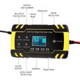 Chargeur Batterie Voiture Moto 12V-24V avec Protections Multiples Type de Réparation pour Voiture-Moto-Tondeuse à Gazon etc-3