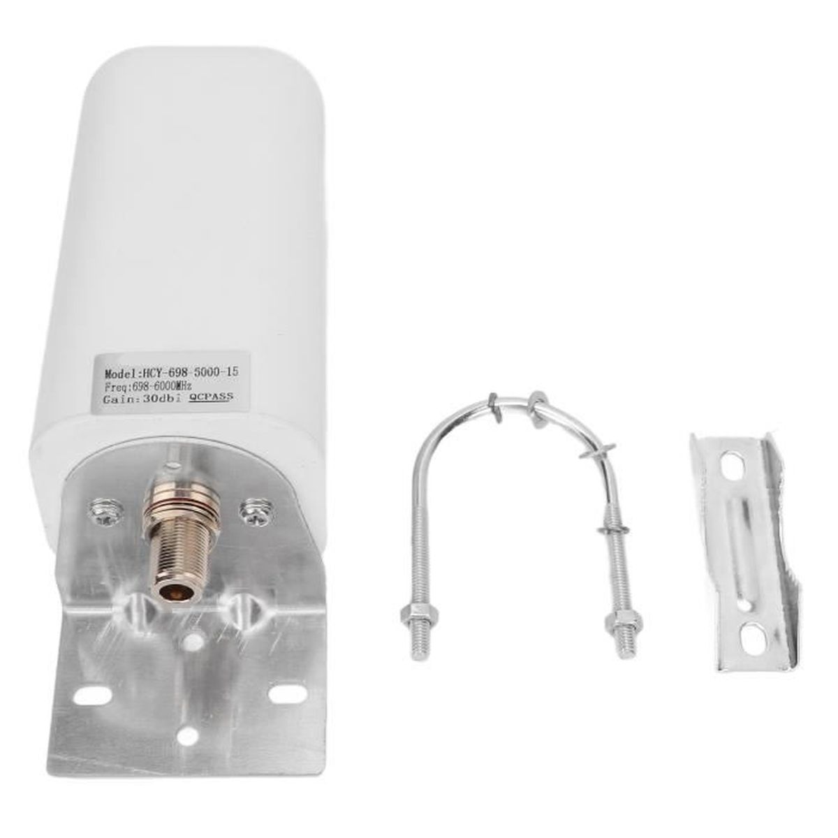 Antenne Extérieure Omnidirectionnelle 3G/4G/5G/LTE - Large Bande 700-2700 MHz, Pour Routeur/modem, Montage Facile, étanche