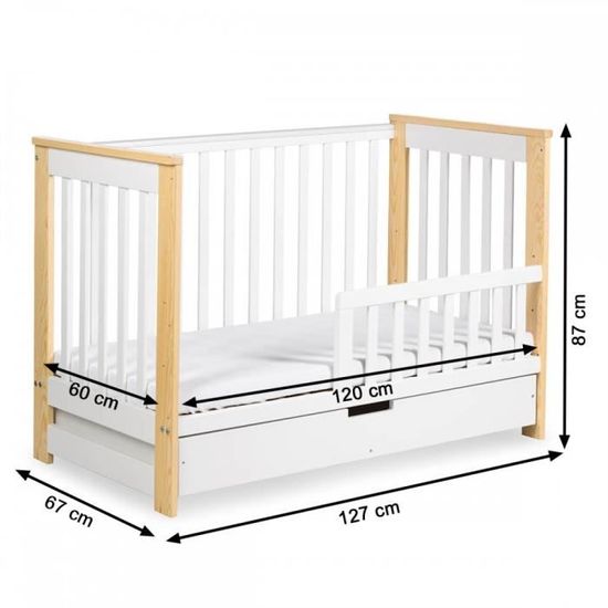 Iwo Lit Bebe Enfant Evolutif Avec Tiroir 1x60 Cdiscount Puericulture Eveil Bebe
