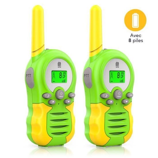 Talkie-walkie enfants Portée 3 km longue distance PMR 446 MHz 8