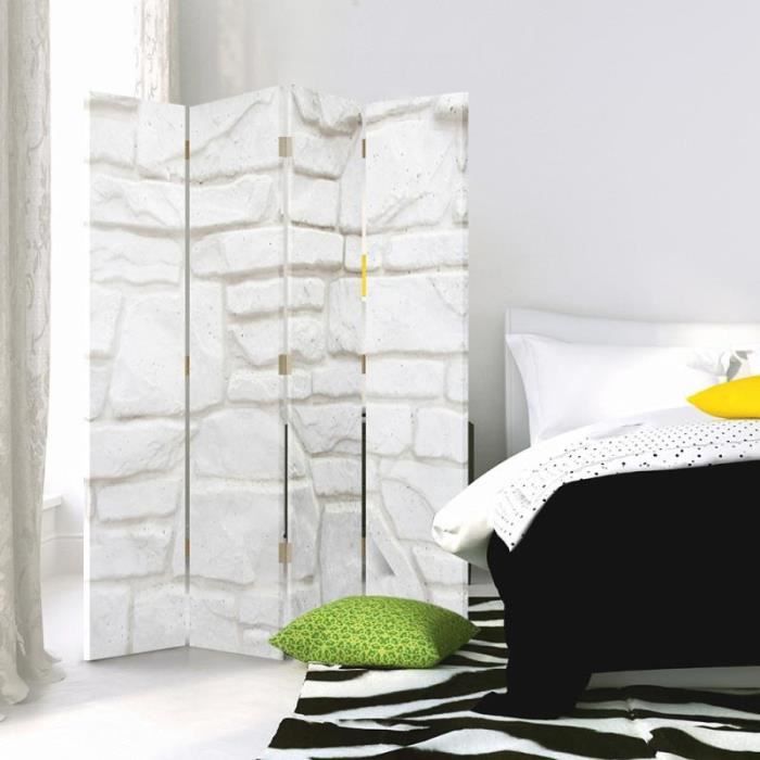 FENLAX Paravent - Blanc - 200 X 200 Cm - Tissu Respirant Et Polyvalent