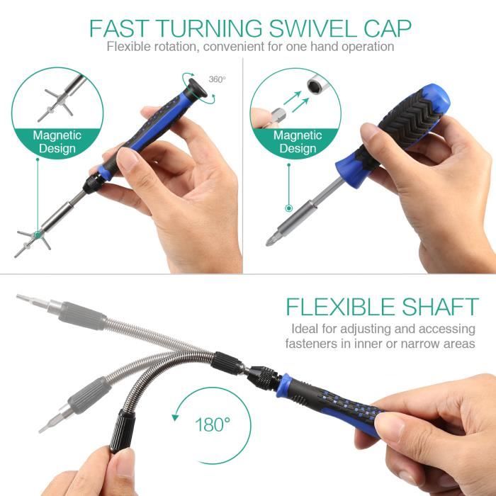 Kuptone 135 En 1 Kit Tournevis De Précision, Mini Tournevis Precision