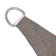 Voile toile d ombrage parasol tissu oxford carre 2,5 x 2,5 m taupe-4