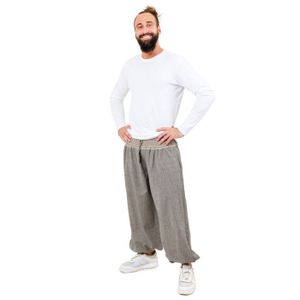 Pantalon Sarouel Large Femme Taille 38 Gris - Marque Boutique Parisienne - Occasion Très Bon état