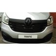 FRONT badge logo COVER for RENAULT TRAFIC mk3 20142019 in GLOSS BLACK-0