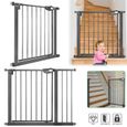 Aufun Barrière de sécurité porte et escalier, Fixation par pression, Pour espace de 105 -115 cm, pour animaux, Bébé et Enfant --0