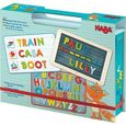 HABA - Boîte de jeu magnétique Alphabet - 147 pièces de lettres magnétiques - Jeu éducatif pour Enfant de 5 ans et +-0