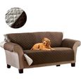 Housse De Canapé Imperméable Et Anti-tache - Microfibre Double Face - 1 à 4 Places - Moderne