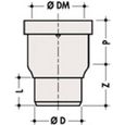 Pipe WC - NICOLL - Sortie droite diamètre 80mm - PVC - Blanc-0