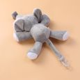 1 Pc jouet en peluche sucette mignon Silicone mamelon éléphant pour bébé nouveau-né enfants en   ANNEAU DE DENTITION-0