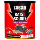 CASPER Anti-nuisible CARSC100N CAUSSADE Céréales rats et souris - 150g - Prêt à l'emploi - Efficace dès la 1ère Ingestion