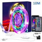 BIVGOCLS Ruban Led 10M - Bande 5050 RGB - Lumineuse Flexible Multicolore avec Télécommande 40 Touches - Synchroniser avec Rythme de Musique