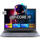 VANWIN PC Portable 15,6''FullView - Intel® Core™ i9-8950HK - 16 Go RAM 512 Go SSD - Windows11 Pro - Ordinateur Portable Gaming AZERTY Gris