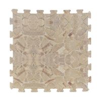 Tapis et dalles - Pack de 8 dalles de sol modulables design pierre beige - 50 x 50 cm - Mousse ep. 40mm - Tapis piscine ou spa Beige