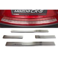  plaques de seuil et protection de pare-chocs pour Mazda CX-5 2012-02/2017
